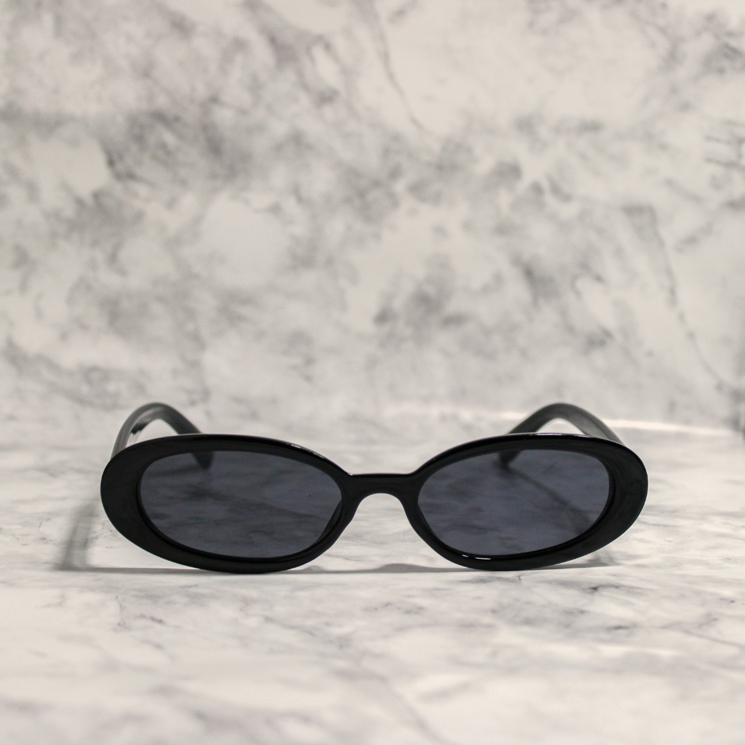 Oval Minimal Retro Frame Sunglsses