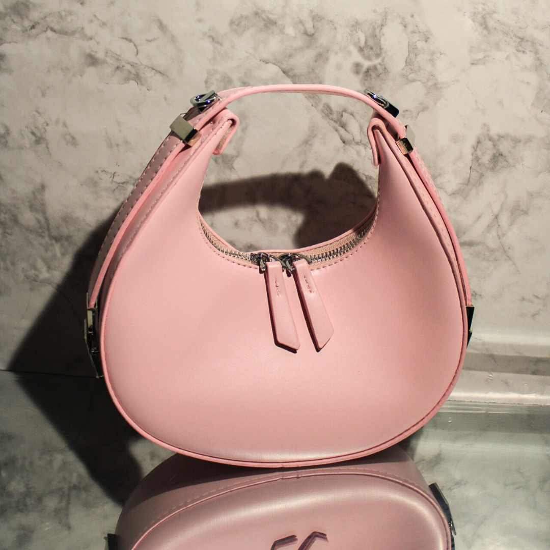 Solid Versatile Faux Leather Baguette Bag