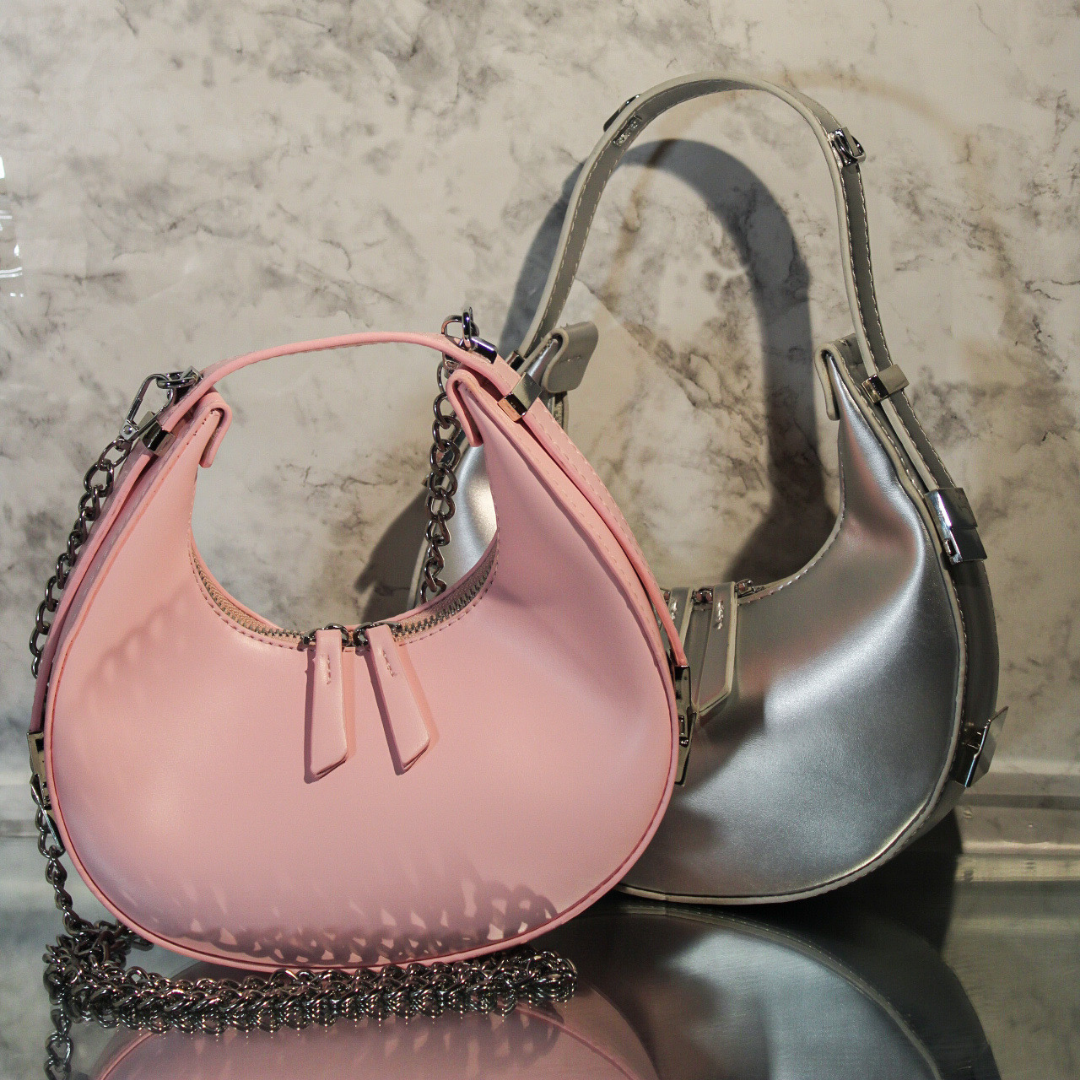 Solid Versatile Faux Leather Baguette Bag