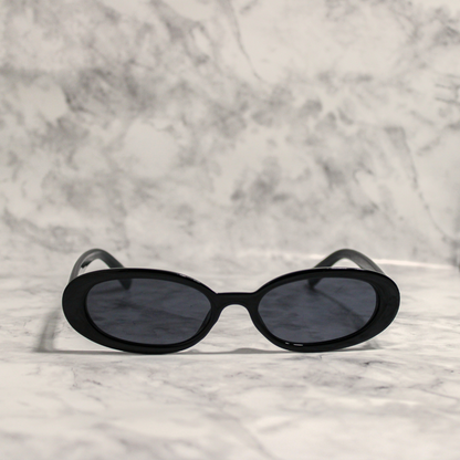 Oval Minimal Retro Frame Sunglsses