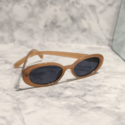 Oval Minimal Retro Frame Sunglsses